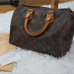FREE SHIPPING LV Monogram Speedy 25